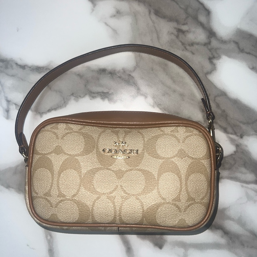 Coach Jamie Wristlet in Light Khaki
